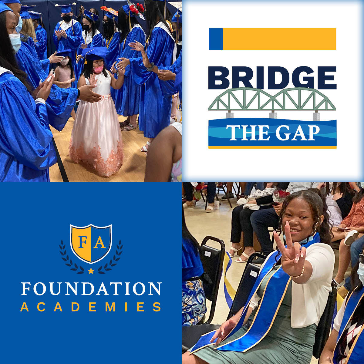 Your support is so important! As a K-12 public charter school, FA operates with nearly $5,000 less per student than our district counterparts. With the support of donors like you, we can bridge this gap. Help us fulfill our promise to our scholars foundationacademies.org/donate/