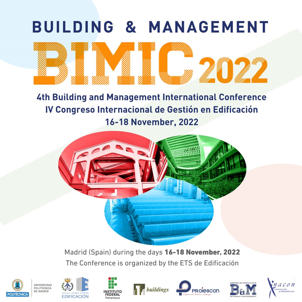 Recuerda que el miércoles comenzamos el BIMIC 2022, con la colaboración de la <a href="/La_UPM/">Universidad Politécnica de Madrid</a>, el Instituto Federal Pernambuco, Buildings, <a href="/proiesconsl/">Proiescon SL</a>  y Building &amp; Management
Amplía información en short.upm.es/kytcn