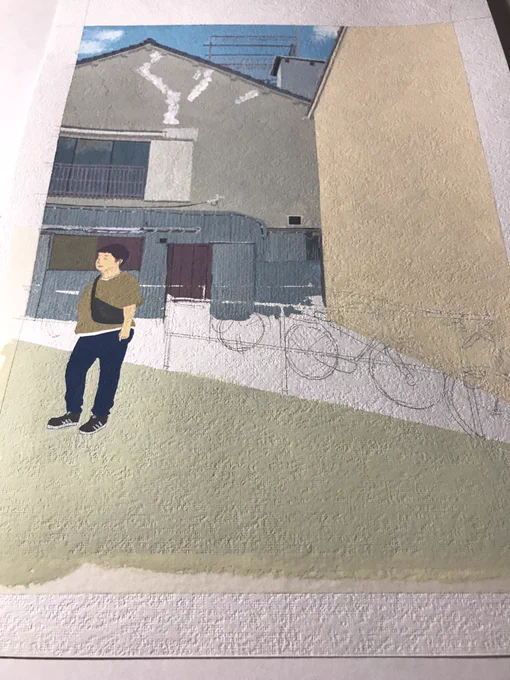 塗り直した。 