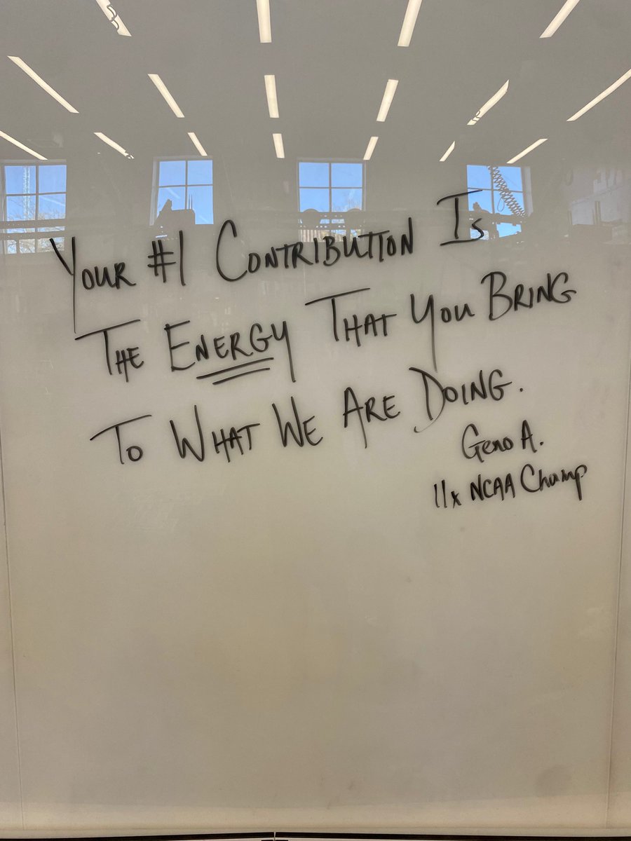 Enjoyed trading thoughts on leadership &amp; teamwork with athletes, coaches &amp; staff during my visit to <a href="/TexasTech/">Texas Tech University</a>—including this one from inside the weight room at the Womble Basketball Center.