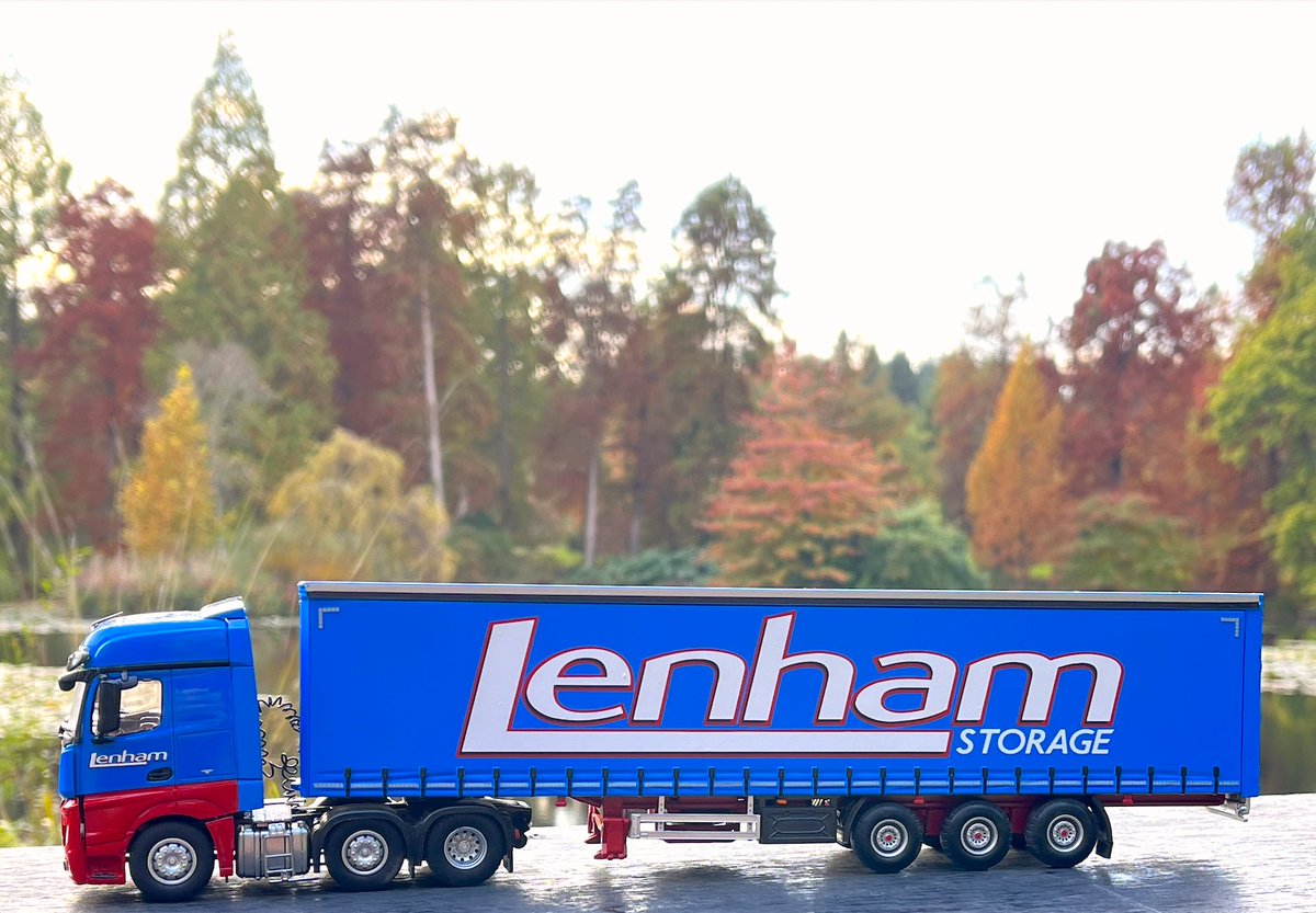 lenhamstorageco's tweet photo. It's that Lenham Lorry again. 
This time it appears to be driving through the autumnal beauty of Bedgebury National Pinetum in Kent. Who knows where it's going to pop up next? 

#lenhamlorry #lenhamstorage #haulage #logistics #transportation #hgvdriver #kent https://t.co/dmGb5UVMoV