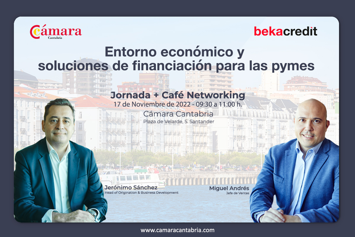 CamaraCantabria's tweet photo. 🆕 @CamaraCantabria y #Bekacredit (@BekaFinance) te ofrecen la oportunidad de participar en la jornada "Entorno económico y soluciones de #financiación para las #pymes"
📆 17 noviembre
🕙 09:30h
📍 @camaracantabria
☕ Posterior café #networking
👉 https://t.co/yxLQ3xvunU https://t.co/rzoxzAHLId