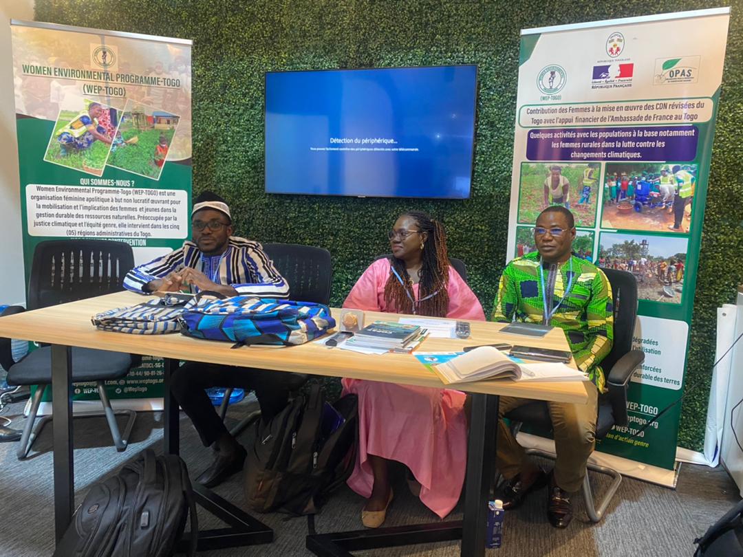 TogoWep's tweet photo. #GenderDay  14 Novembre à la COP 27 :  Journée #genre, femme à l'honneur.
Les OSC Togolaises (ONG WEP-TOGO, OPAS, FEDIA et AJEDI) ont célébré cette journée en partageant leurs activités et #expériences de terrain qu'elles mènent avec les #femmes_rurales.
#AmbassadedeFranceauTogo https://t.co/BgNMmVFfgJ
