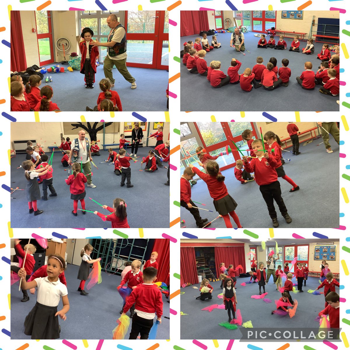 Year 1 having a fabulous time today🤹🎪