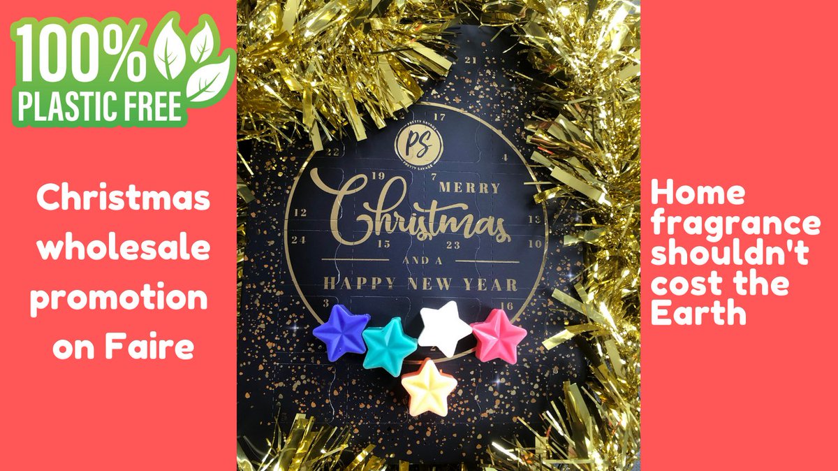 PrettySoaps's tweet photo. CHRISTMAS PROMOTION ON FAIRE!!

Get stocked up with the 2022 plastic free wax melt advent calendar for less. And if you're new to FAIRE, get £100 credit to place your first order

https://t.co/LDP05cm7Oy

#shopindie #Faire https://t.co/r2GtBvauKE