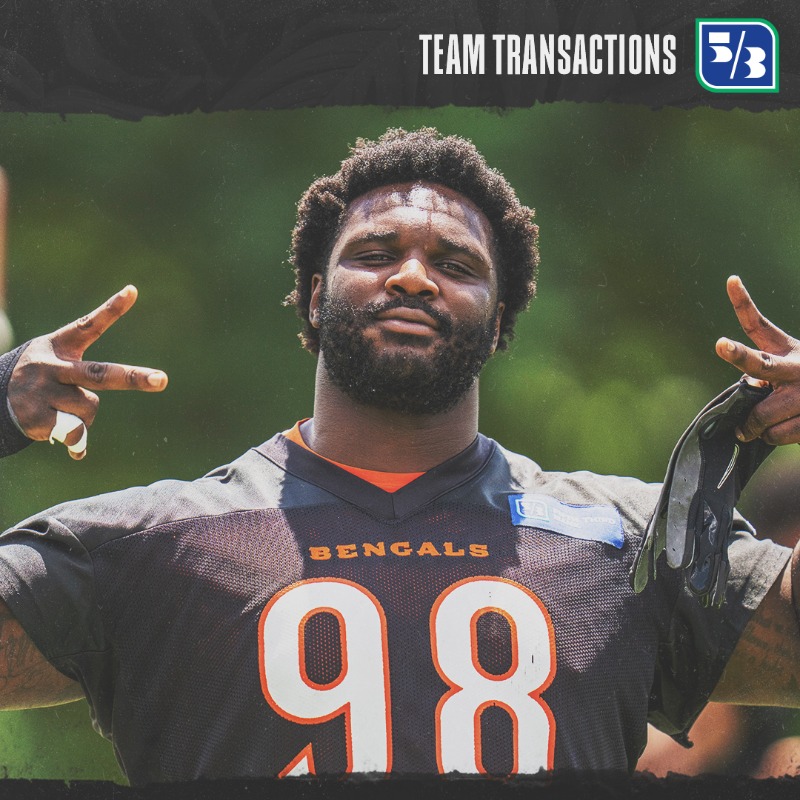 Bengals's tweet photo. We have cleared DT DJ Reader to return to practice.