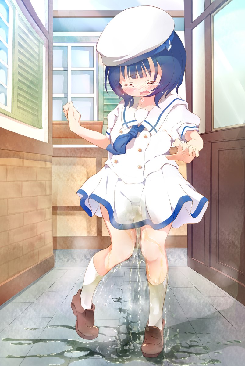 おもらしイラスト女子