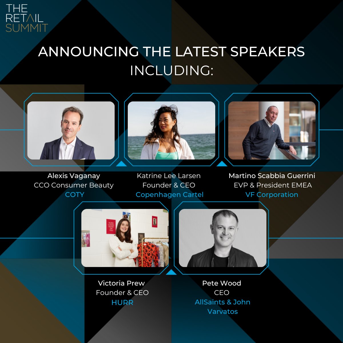 TheRetailSummit's tweet photo. Attracting the most awe-inspiring and engaging speakers who candidly share their vision, perspectives and personal journeys was critical to our vision when we launched in 2018. See our latest speakers joining our line up https://t.co/PJL35L6518 https://t.co/XJS9AZvlNz