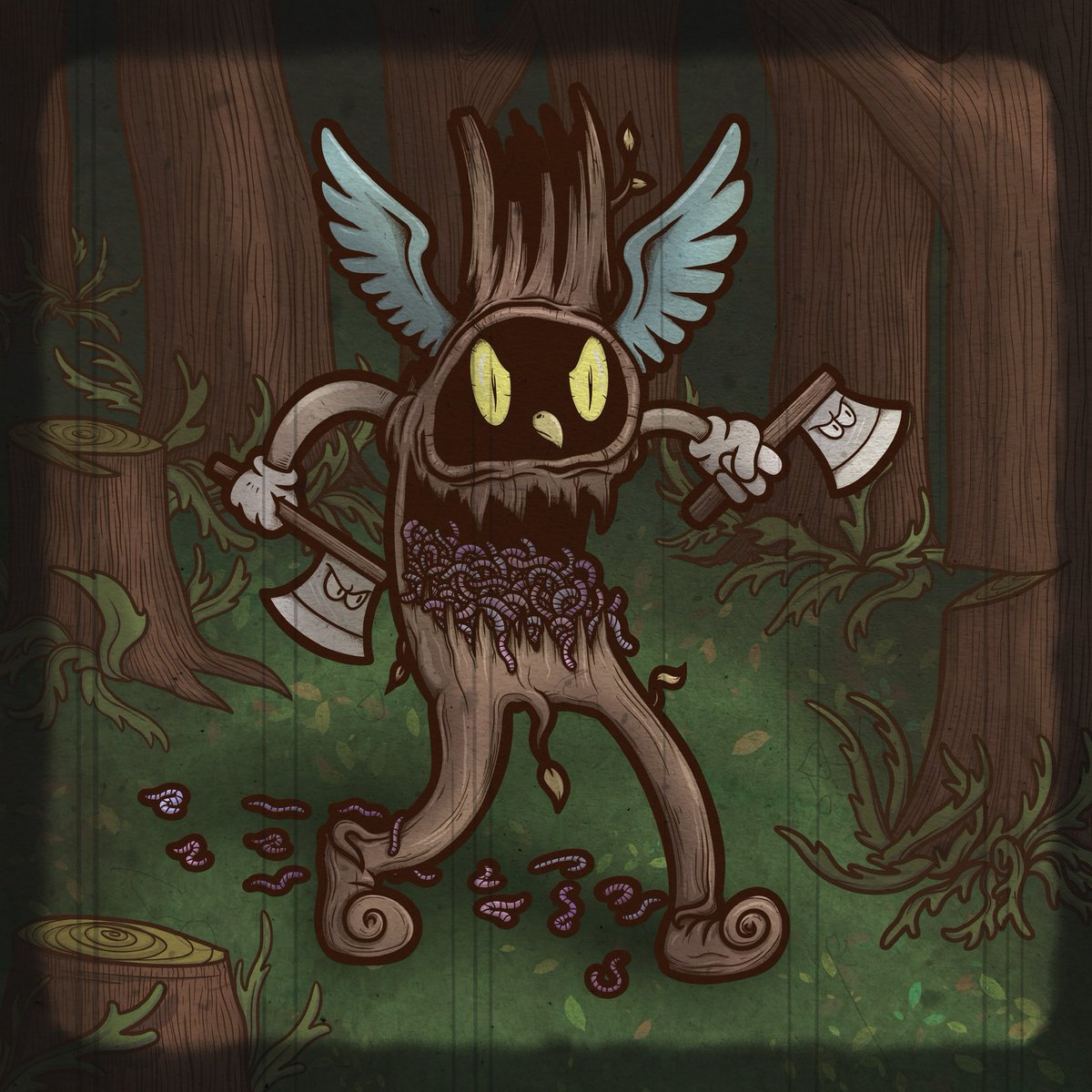 So happy and proud to be among the first to have these great pieces from the one and only <a href="/CultoonStudio/">CultoonStudio {1930} 🧳</a> !
💙💙💙
His art always amazes me and makes me smile 😍(sometimes lol 😂 Hope the Woodsman doesn't also cut morning wood 😂)

Can't wait to see what's next!
#nftart #nftartist