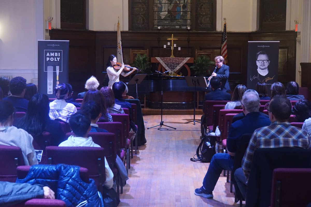 SONBK's tweet photo. Ambipoly Concert with Wenzel Fuch (Clarinet) and Kyoungmin Park (Viola) from Berlin Phil.
#ambipoly #myambipoly #silversteinworks #berlinphil #wenzelfuchs #kyoungminpark #シルバースタイン #アンビポリ #アンビポリオーボエリード #アンビポリリード #人造リード #ambipolyreed https://t.co/F1uA58UFzv