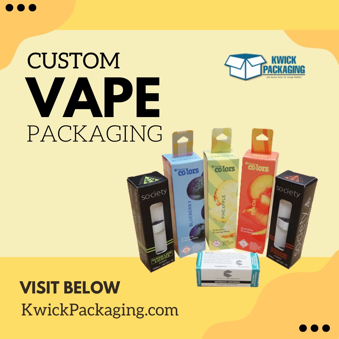CoperRoy's tweet image. Custom Vape Packaging

Kwick Packaging is a company that specializes in designing and printing custom vape packaging for your business.

kwickpackaging.com/product-catego…

#CustomVapePackaging, #VapeBoxes, #VapeBoxPackaging