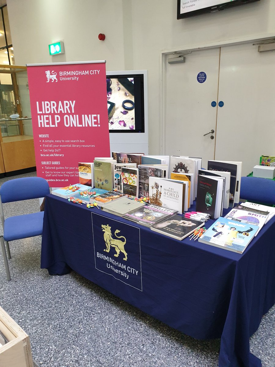 VWreghitt's tweet photo. Looking forward to meeting students at the pop-up library @SoJ_BCU #Refreshforsuccess https://t.co/R7ApNPurvk