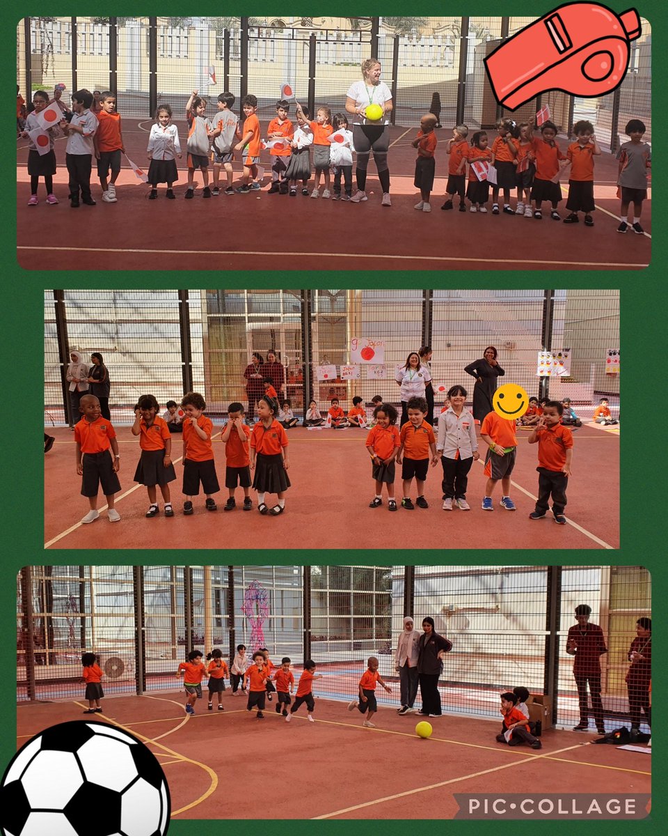 MsV_eyfs_hod's tweet photo. EYFS FIFA football tournament took place today. 5 teams; Japan, Uruguay, Germany, Denmark and France all played against each other with the final coming down to Japan-Denmark. The children played some wonderful football and did a fabulous job cheering on each other! @psisqatar https://t.co/nboeqwv4WX