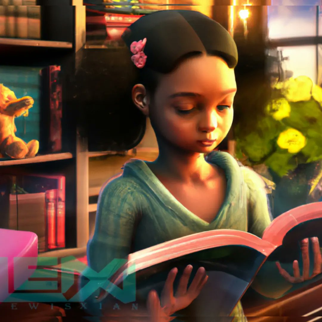 "THE FUTURE READERS"

These art pieces are dedicated to all those little girls out there trying hard to study with the hope to stand out in the near future. 

The inspiration was gotten from my little Niece.

Come to Opensea soon