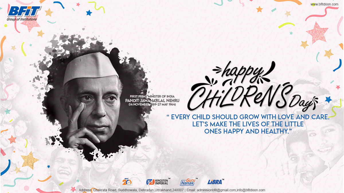 BFITGroup's tweet photo. “ Every child should grow with love and care.
Let’s make the lives of the little ones happy and healthy.”
.
.
.
#childrensday #everychildspecial #14november #paditjawaharlalnehru https://t.co/U0njtAdCM1