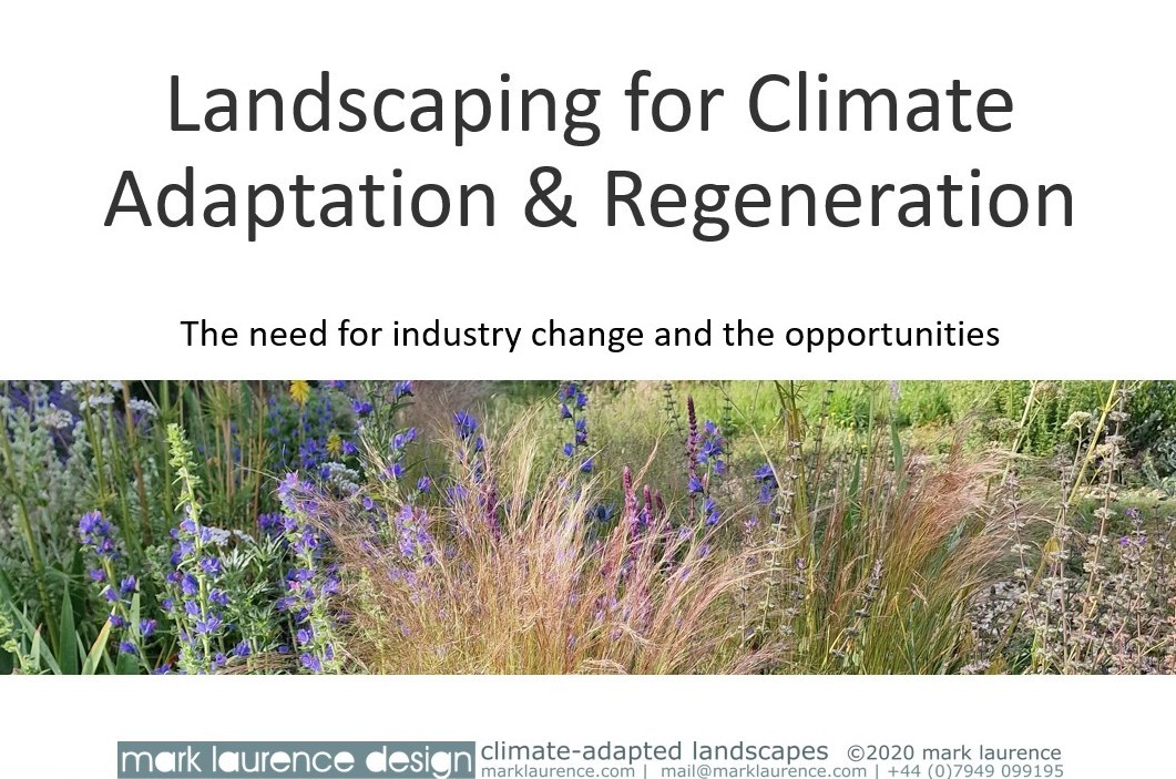 I hope you can join me at FutureScape Excel, London,10.00am tomorrow, I will be talking about the shift needed in the landscaping industry, and the opportunities. #climatechange #futurescape #excellondon #talk #regenerativelandscapes #adaptivelandscapes #adaption #paradigmshift