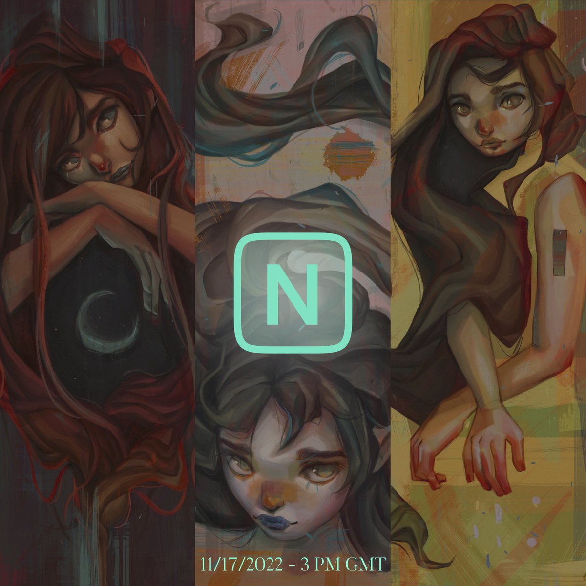 Happy Monday to all! 

My <a href="/niftygateway/">Nifty Gateway Studio</a> drop will be live this Thursday☀️

•2 Ranked Auctions - editions of 5
•1 Open Edition - 35$ each
•Start at 3 pm GMT on the 17th of November (available for 24 hours)

You can find further info and all the links in my pinned tweet🤍