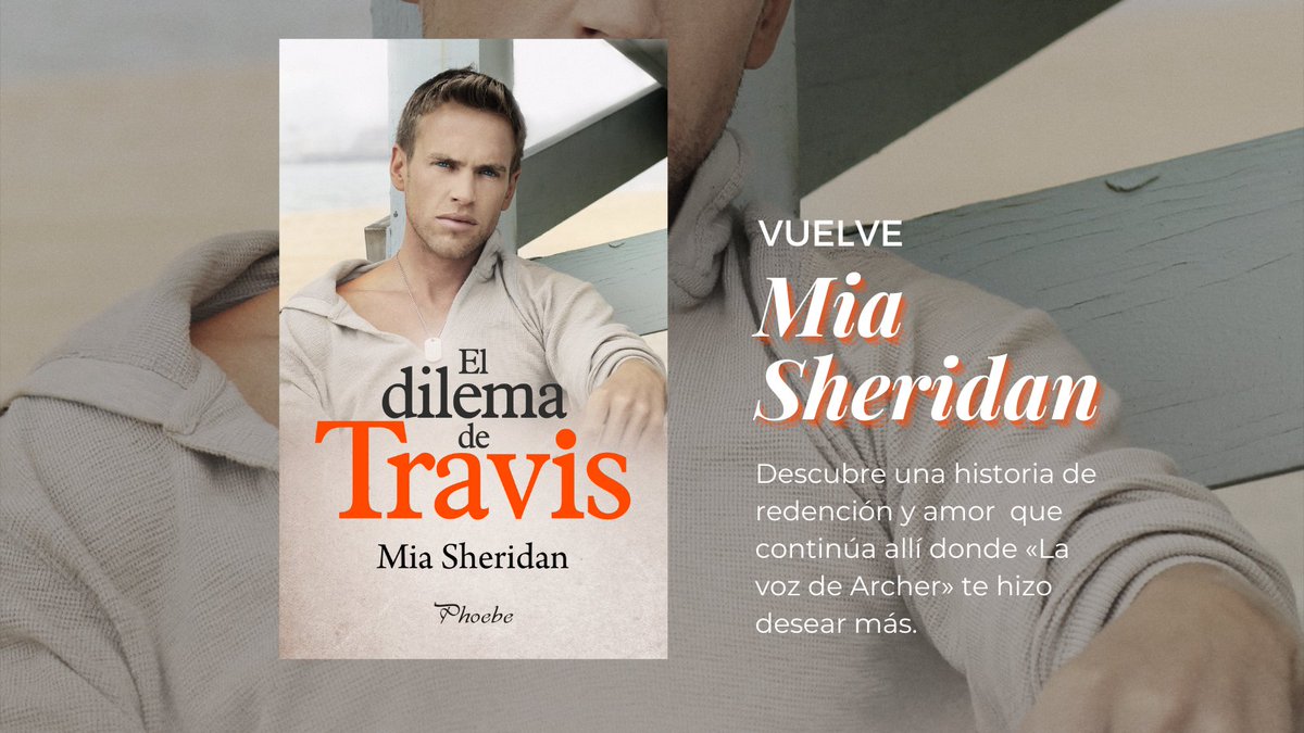 Seguro que recordáis a Travis de 'La voz de Archer', porque lleváis tiempo pidiéndonos  que editemos su historia 🧡  

Nosotras siempre escuchamos, así que aquí lo tenéis 😌  

A comienzos de 2023 déjate enamorar por una historia de redención escrita por la grandiosa #MiaSheridan