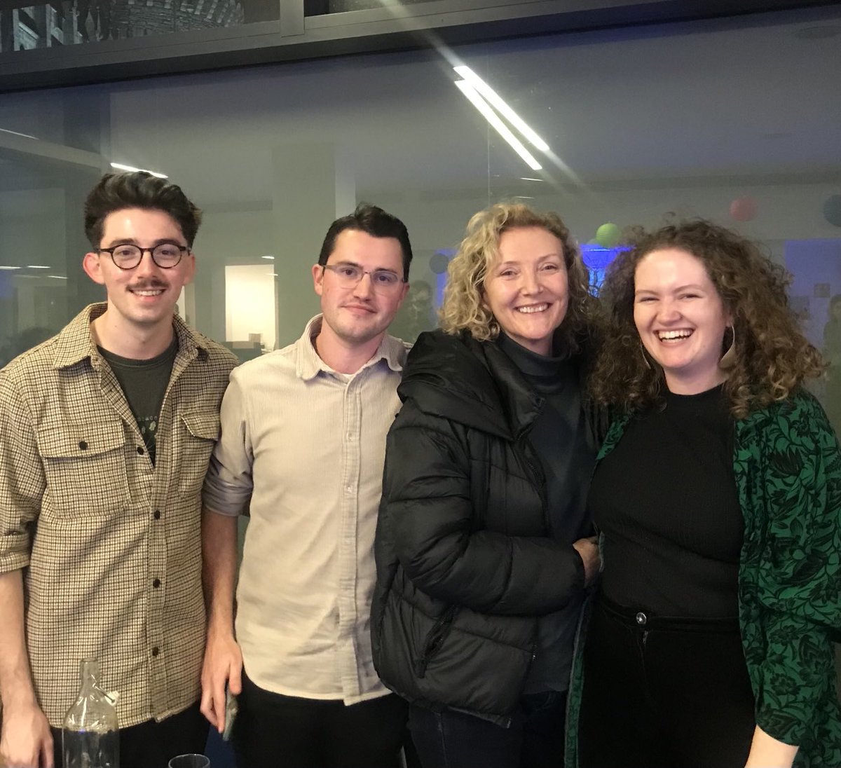 SonyaGildea's tweet photo. Happiness. 

⁦@tolkajournal⁩ launch ⁦@DublinBookFest⁩ w/⁦@liamllewelyn⁩ ⁦@seanghayes⁩ ⁦@CatherineHearn1⁩ 
💙💙💙
&amp; fellow readers ⁦@mrkocnnll⁩ ⁦@kasisunshine⁩ Isobel O’Donovan

⁦@artscouncil_ie⁩ https://t.co/eeUMKZx0jq