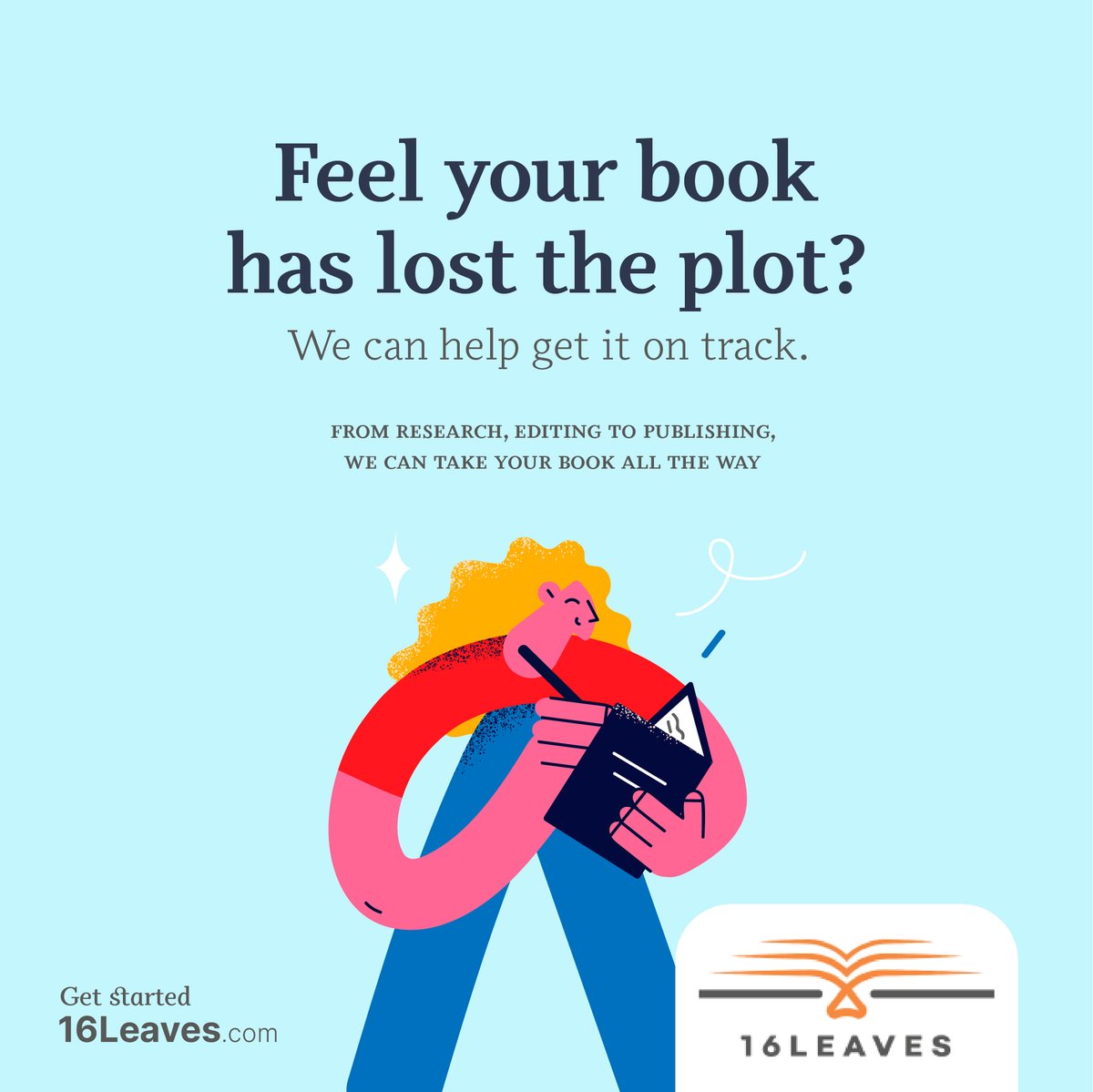 16_leaves's tweet photo. The greatest writers have had their books lose their way. The good news this time is that you needn’t fight the battle alone.
https://t.co/ieTBK5VAbA
#selfpublish #publishyourbook https://t.co/PqqrmbA3Te