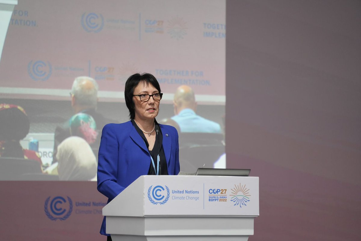 COP27P's tweet photo. COP27 LIVE | Water Day

Water Day at #COP27 kicked off with the launch of #AWARe, an initiative which catalyses inclusive cooperation to address water as key to climate change adaptation, resilience and their co-benefits. 

#TogetherForImplementation https://t.co/Ok1Rt8NTHf