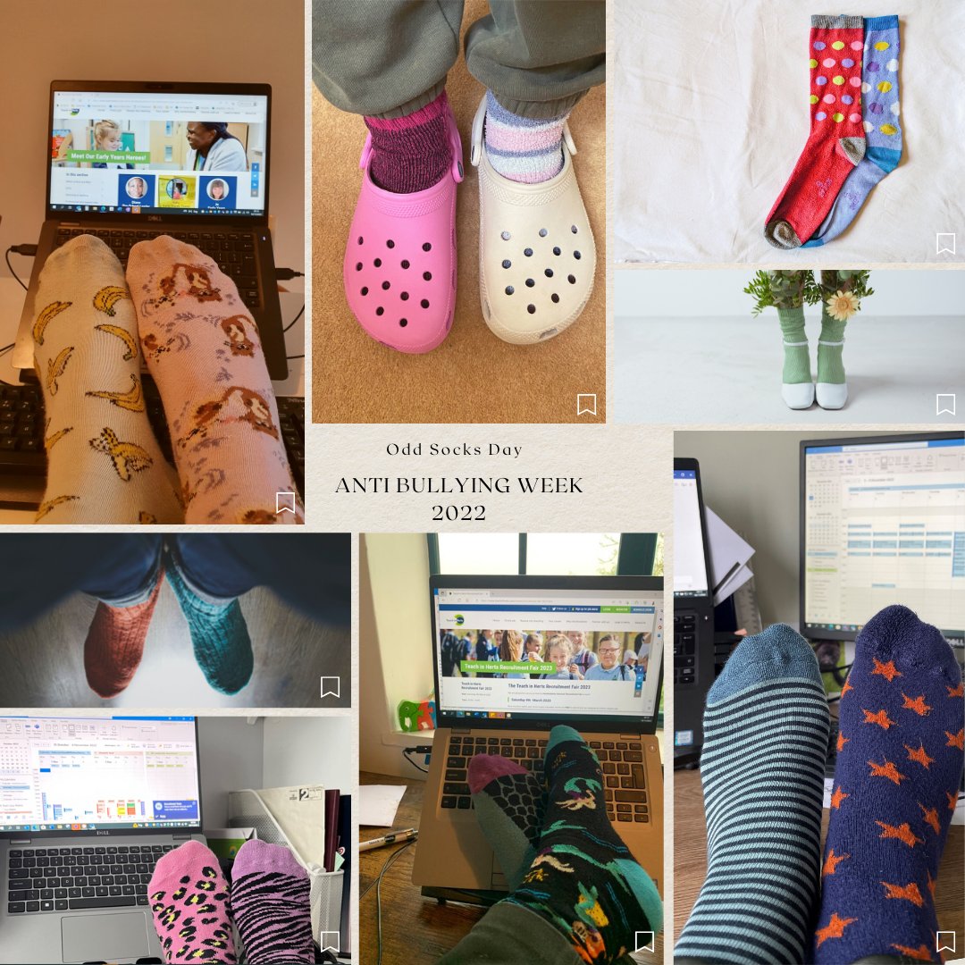 Today marks the beginning of #antibullyingweek and we are happy to be supporting it! A few shots from our team today - but we won't tell you who is who!

Put your best foot forward and share your #oddsocks with us!🙃
<a href="/MooreTeachersUK/">Moore Teachers</a>
#oddsocksday #education #reachout