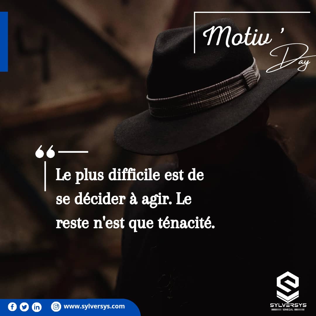 SylversysSn's tweet photo. Excellente semaine à tous !
#mondayquote #MondayMotivaton #Motivation #sylversys
#Senegal #Dakar https://t.co/QrrEiPBnzu