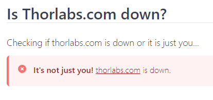 rjkilpatrick1's tweet photo. @Thorlabs your site is down

https://t.co/U3xvc0Ac48 https://t.co/3EnByVro7k