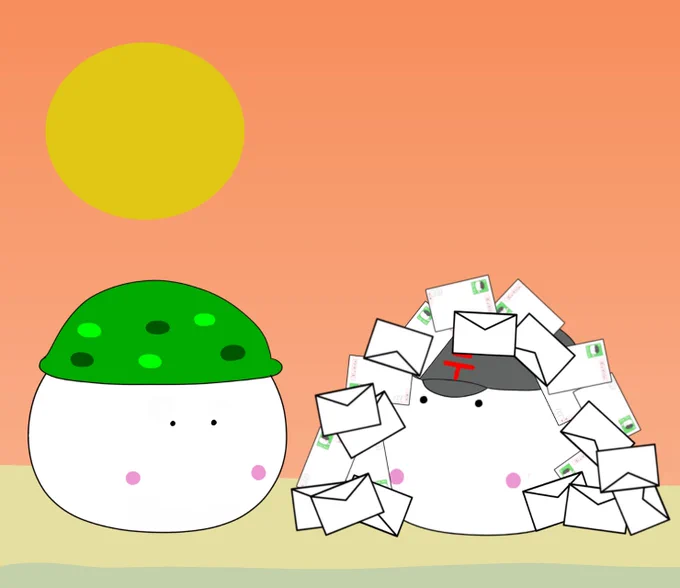 こんばんは週始めお仕事お疲れ様ですもちねこ残業「残業ですか?」#イラスト 