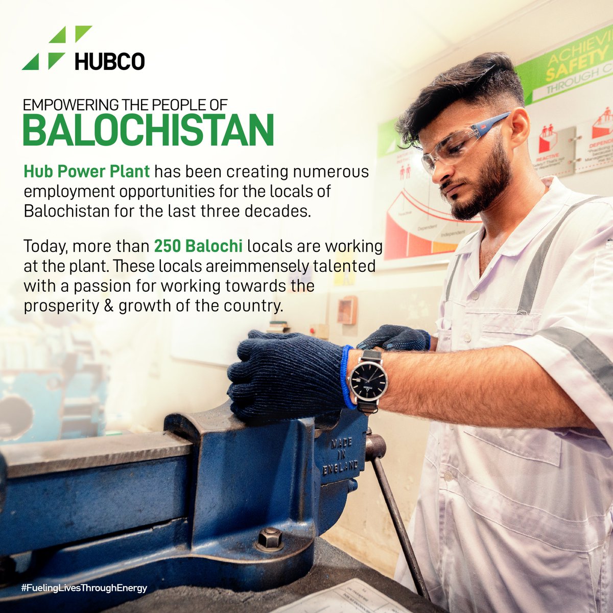 Established as the first and most efficient oil fired IPP in Pakistan, the Hub Power plant has been empowering the people of Balochistan by creating various employment opportunities.
#Hubco #FuelingLivesThroughEnergy #Balochistan #EmployementOpportunities