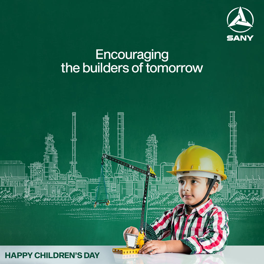 The children of today are the builders of tomorrow. Let's encourage every child and help them reach closer to their dreams.
Happy Children's Day
#NayeBharatKaNirmata

#Sany #SanyIndia #ChildrensDay #HappyChildrensDay #Children #ChildrensDay2022 #BuildersOfTomorrow