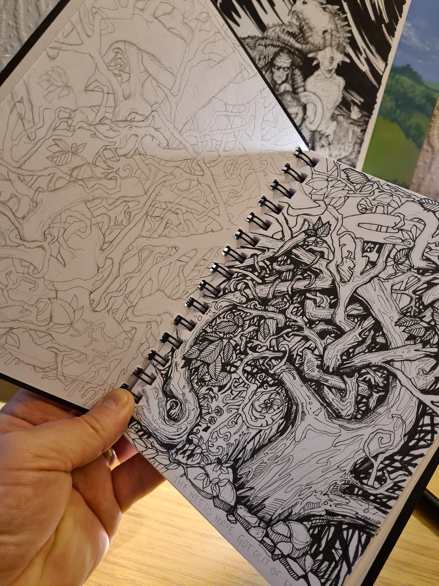 InsaneScribble_'s tweet photo. Latest doodle is coming along. #unholyscribe #doodles #fantasyartist https://t.co/AGIUNZZ4P9