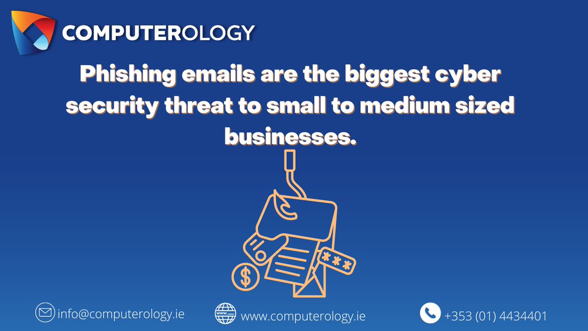 Computerologyie's tweet photo. Do you know what the #1 type of cyber crime is?

Phishing attacks increased in 2021 and remain the number one type of cyber crime.

#TechFactThursday https://t.co/T7FMt807l1