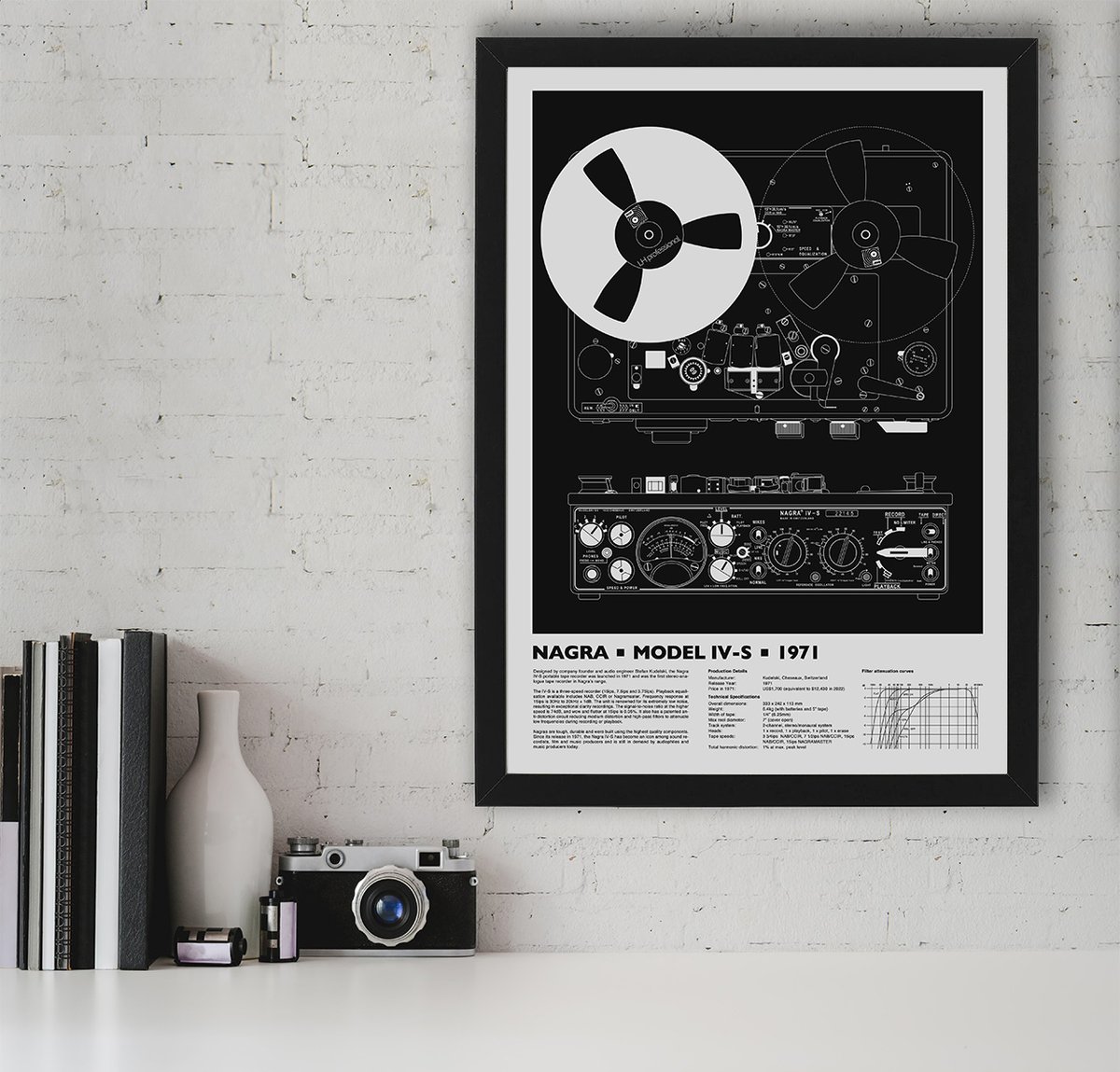 I have designed a series of posters that celebrate beautiful technology design. This is the Nagra IV-S reel-to-reel tape recorder, an absolute audio classic. I'm selling a limited run of super high-quality prints. DM for more info. <a href="/NAGRAAudio/">NAGRA</a> <a href="/donttrythis/">Adam Savage</a> #nagra #Audio