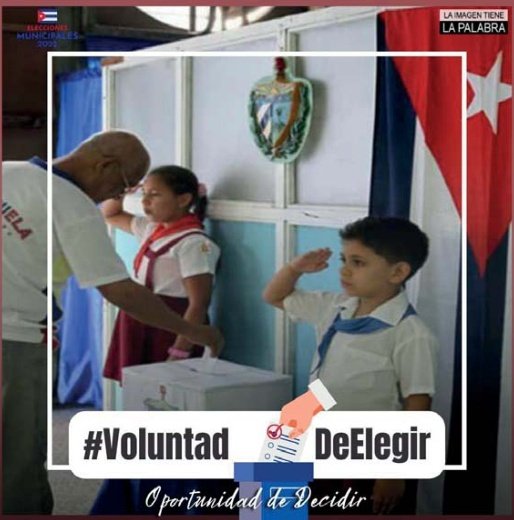 MinfarC's tweet photo. Cualquiera no representa a los cubanos.
Se nominan y se eligen por los cubanos en Cuba.
#VoluntadDeElegir https://t.co/MNJ3xOr4yQ