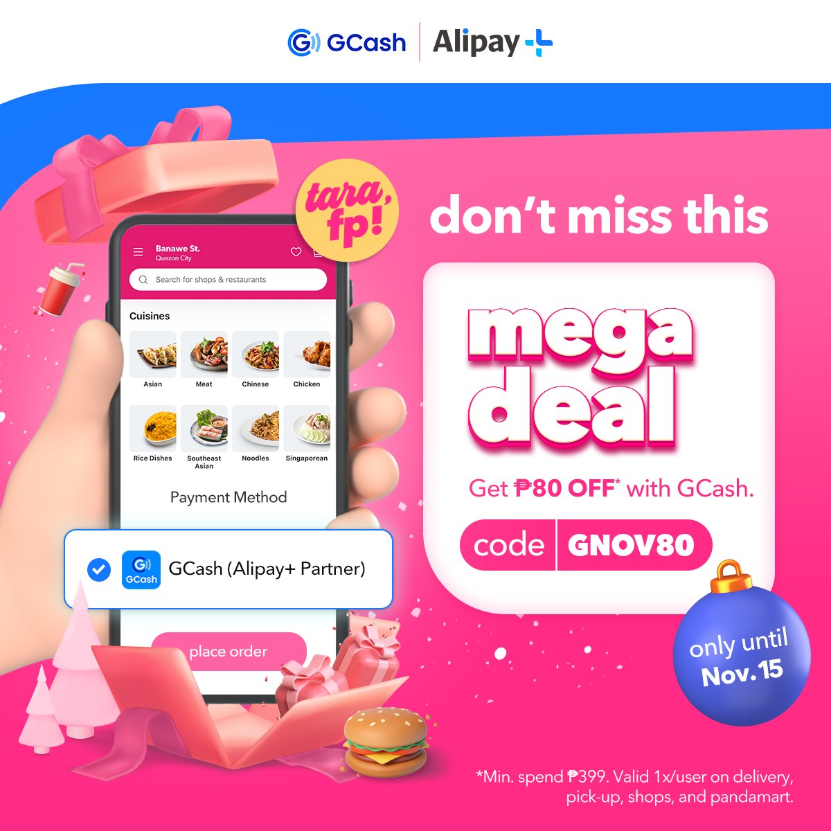 foodpanda PH on Twitter "Catch this MEGA deal with GCash before it's
