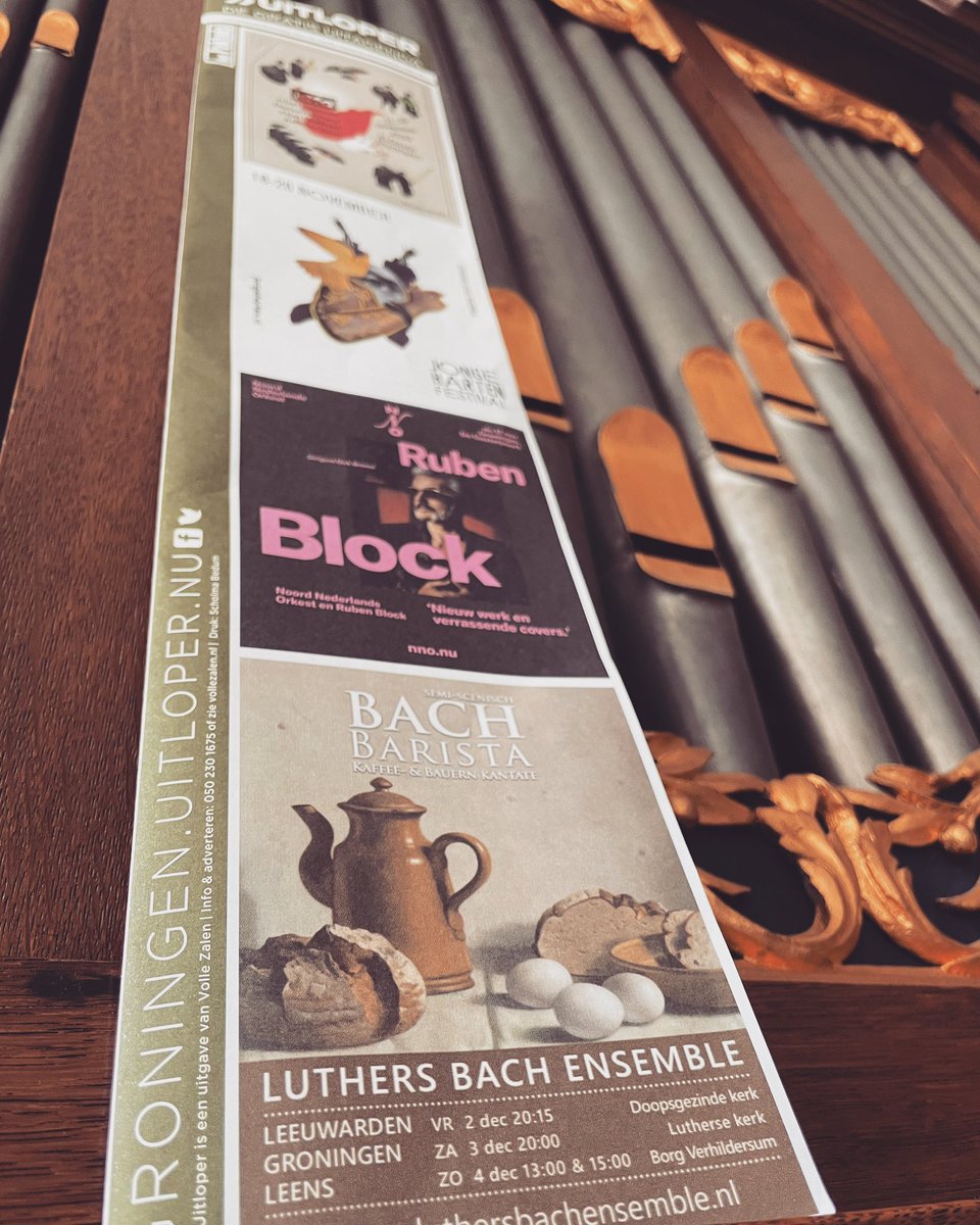 LuthersBach's tweet photo. Fraaie #barista #bach #kaffeebauern in de #uitloper deze week 😎
#musicaantiquanova #jsbach #semiscenisch
@Luthersekerk @Verhildersum @UITloperGrunn @visitgroningen @deKunstraad @kunstpunt_050 @MuseumHelmantel
🎫 https://t.co/ykQrBHFnzQ https://t.co/HZG7fCY7PN