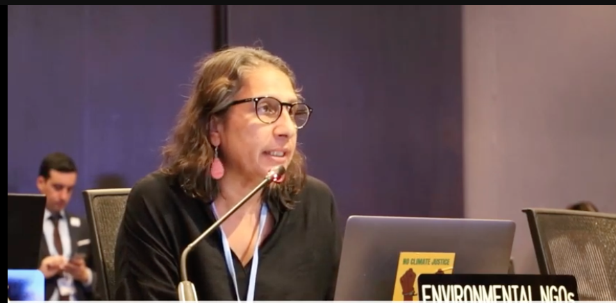 CANIntl's tweet photo. The week started off powerfully with an intervention by @TasneemEssop during the opening plenary of the #COP27. The subtitled video of the intervention: can be seen here: https://t.co/4XIZ947O18 #NotYetDefeated. https://t.co/Garal2ZLTy
