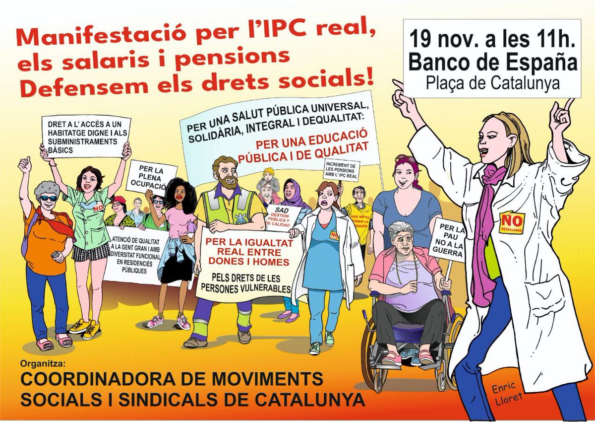 La movilización hace la fuerza por eso <a href="/CovidVictimas/">Movilización Persistente #pwLC + pwME</a> se une al apoyo de la igualdad de los derechos de todos los ciudadanos. 
#BarcelonaSeLevantaEl19

<a href="/LaPAICAM/">PAICAM Catalunya | perfil oficial</a>
<a href="/plataformaSADC/">Plataforma d’Atenció Domiciliària De Catalunya</a>
<a href="/SindicatLloguer/">Sindicat de Llogateres i Llogaters</a>
<a href="/cat_unitat/">Unitat Pensionista.cat</a>
<a href="/APE_Cat/">Aliança contra la Pobresa Energètica</a>
<a href="/bcn_victoria/">Revolución Ciudadana Cataluña</a>
@ObservaDESC
<a href="/ProcesConst/">Procés Constituent</a>
@SuperVIHvents