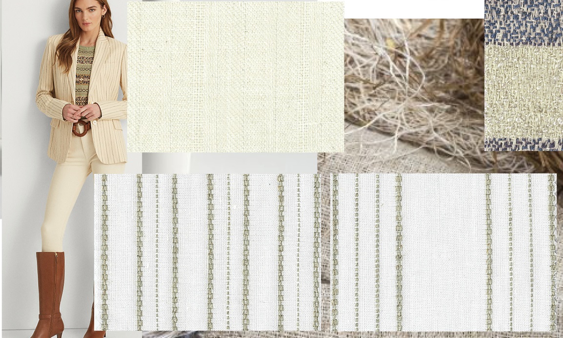 #sustainable #textured #striped #blouses for Spring/Summer 2024 in #viscose, #hemp, ##linen and cotton from the Italtex fabric and color #fashion #forecast #trend book Womenswear SS24 #womenswear   italtextrends.com/collections/wo…