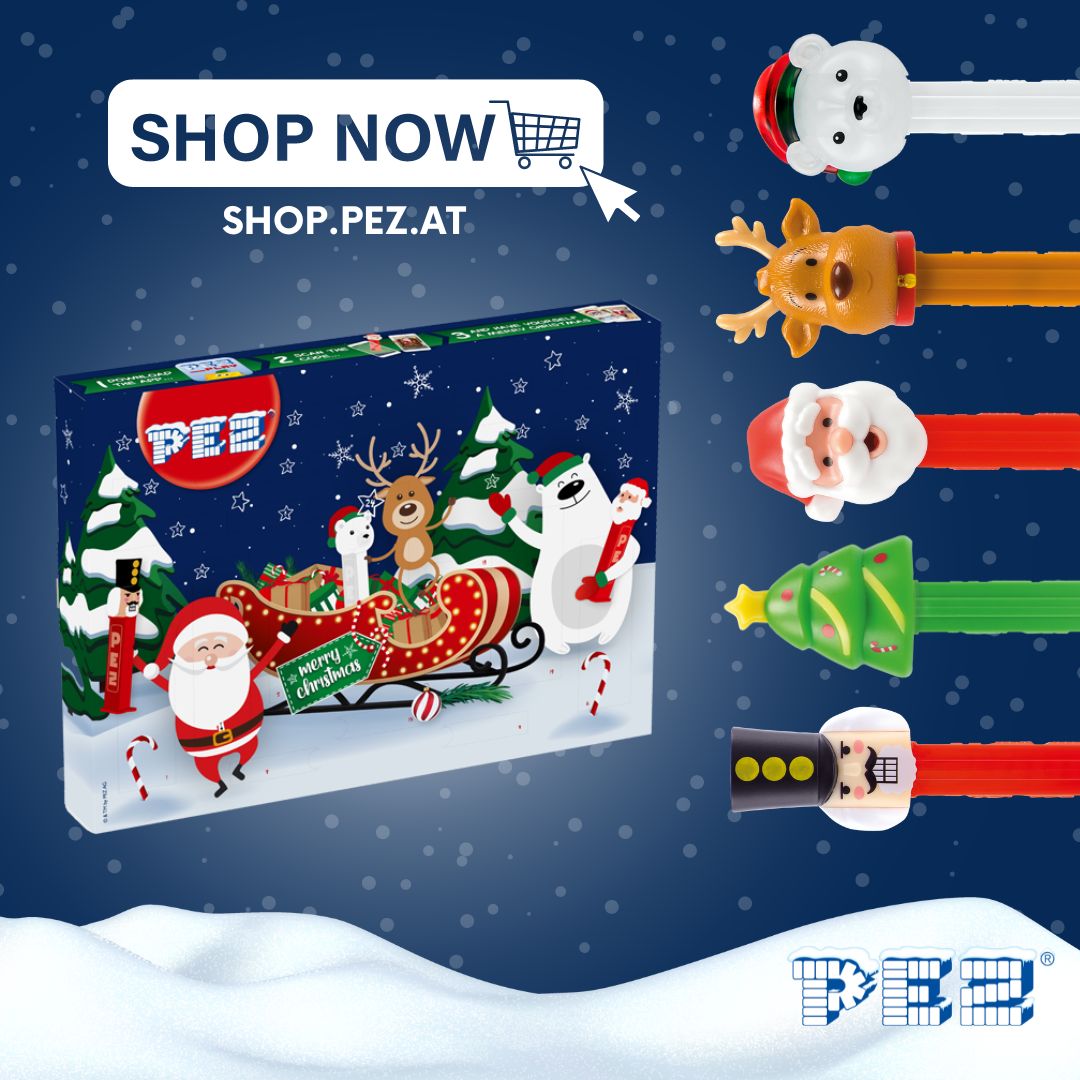 It’s less than two months until Christmas, and we’re already so excited that we just can’t wait! What better way to sweeten the countdown to Christmas than with an Advent calendar?

➡️ shop.pez.at

PEZ Advent calendar has arrived and it includes a limited-edition!