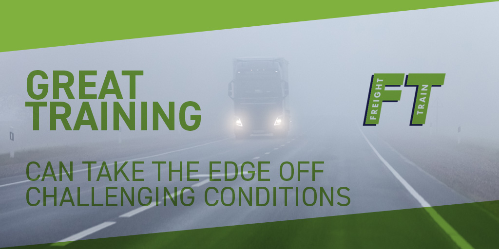 FreightTrainNfk's tweet photo. A misty morning in #Eastanglia today - a good reminder that great training can make all the difference in challenging conditions! #HGV #drivertraining https://t.co/PpXbieq32y