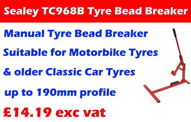 CGParts's tweet photo. We have a great Sealey TC968B Tyre Bead Breaker for motorbike and older classic cars - see full product details at: https://t.co/PWgwyHqEfl https://t.co/Svukbvtt59