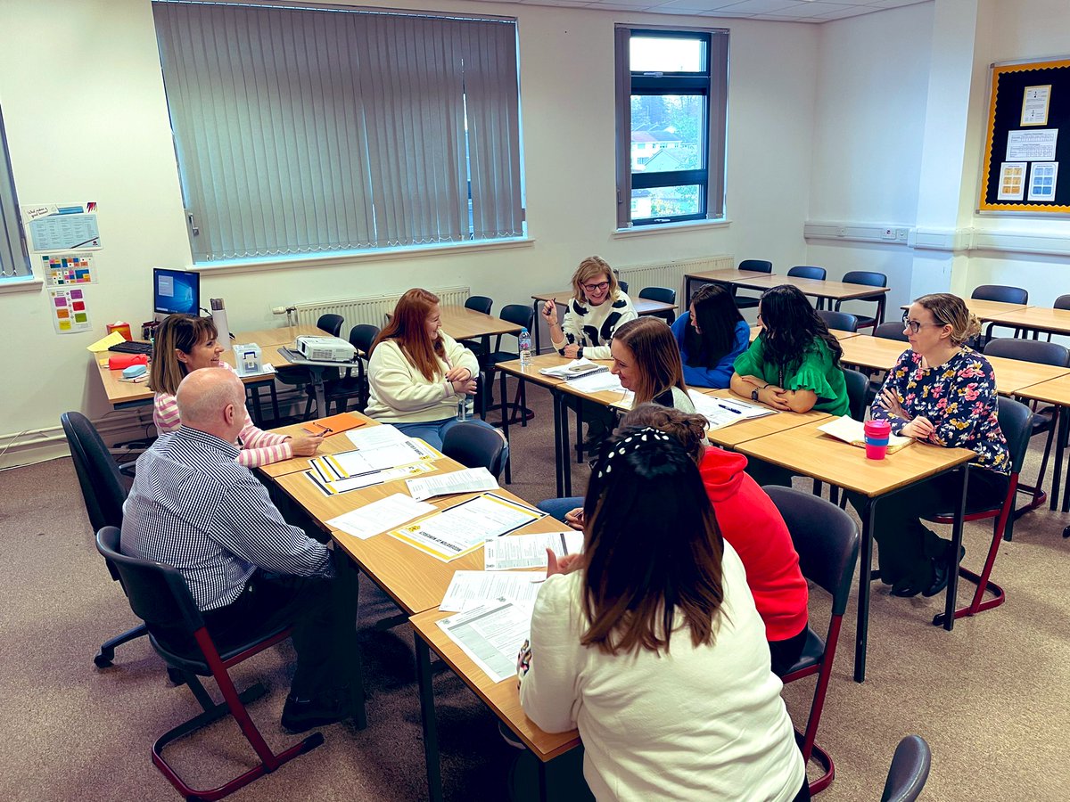 MctiernanMrs's tweet photo. This morning staff are revisiting our Literacy and Numeracy strategies through inter faculty/departmental working #leadershipoflearning @UGSchool https://t.co/KCcdoXaJ0Q