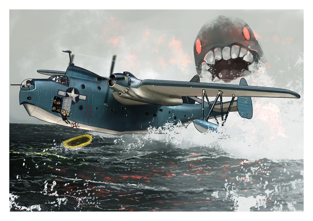 aircraft abyssal ship airplane ocean vehicle focus propeller water  illustration images