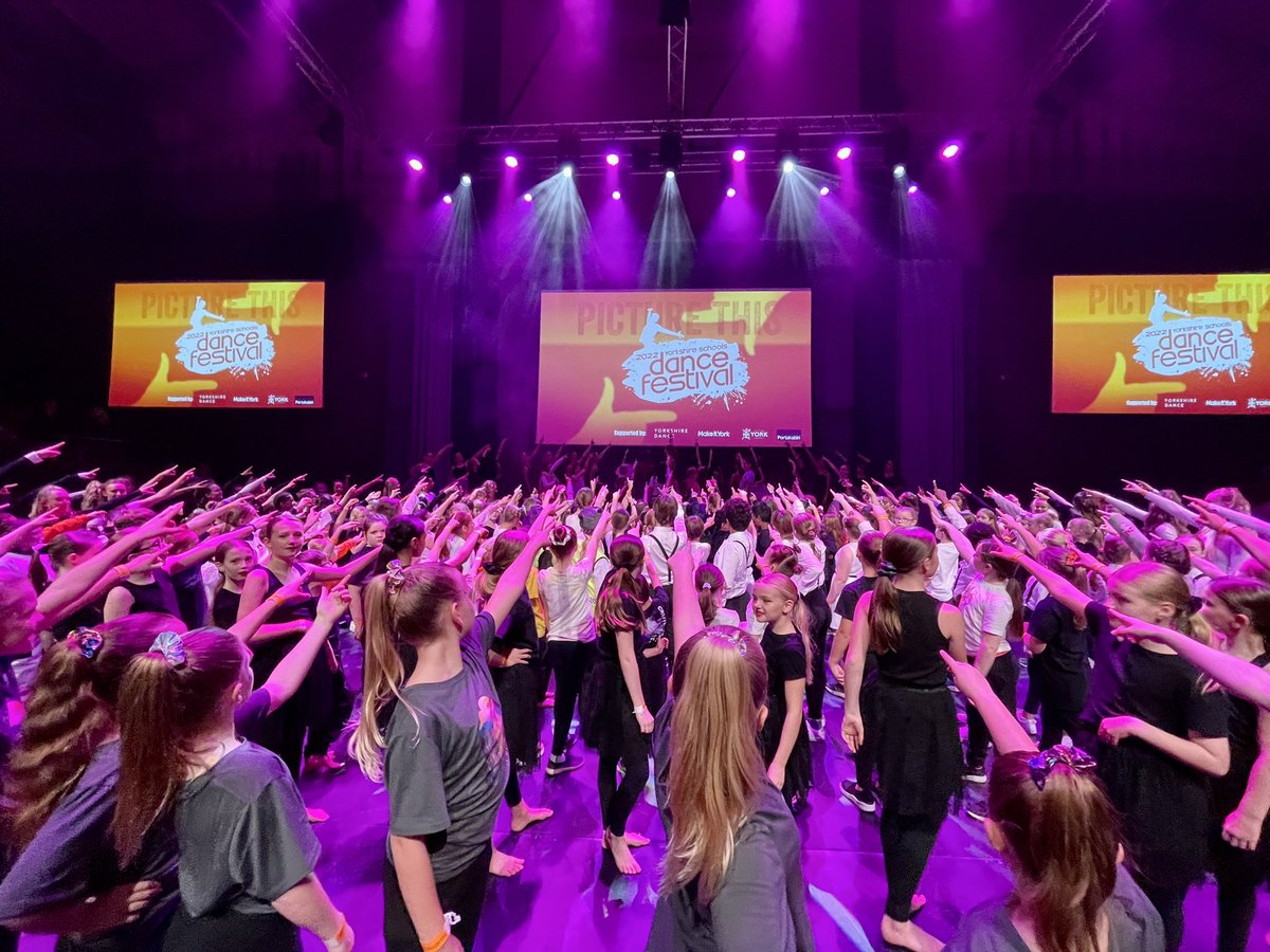 YorksDanceFest's tweet photo. Weekend One was off the scale! Huge thanks to the 600 performers that made it a VERY special two days. You smashed it 👊

#danceinschools #dance #dancing #youthdance #yorkshire #danceeeducation #dancematters #YSDF22 #creative #dancefestival #danceevent #youthevent #PictureThis https://t.co/IQ7OFqkjf4