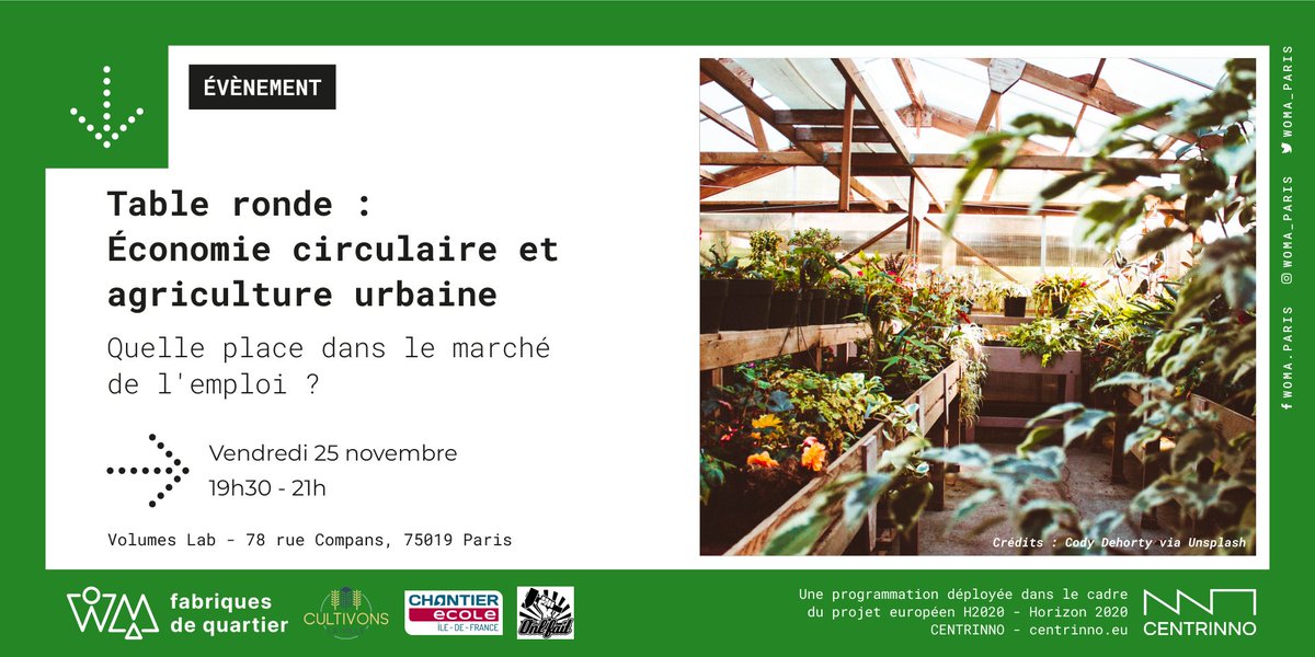 Le retour des WoM'apéros continue sa lancée avec un quatrième événement ! 🎉

Au programme, une table ronde s'articulant autour des enjeux de formations, et plus particulièrement celles au service d'un nouveau modèle social.

📆 Vendredi 25 novembre à 19h30 à <a href="/volumesmedia_/">VOLUMES</a>