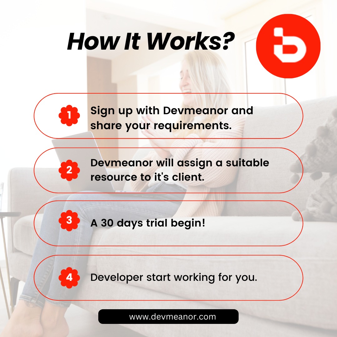 TheDevmeanor's tweet image. How it Works?

devmeanor.com/contact
Call: +1 (469) 943-2973