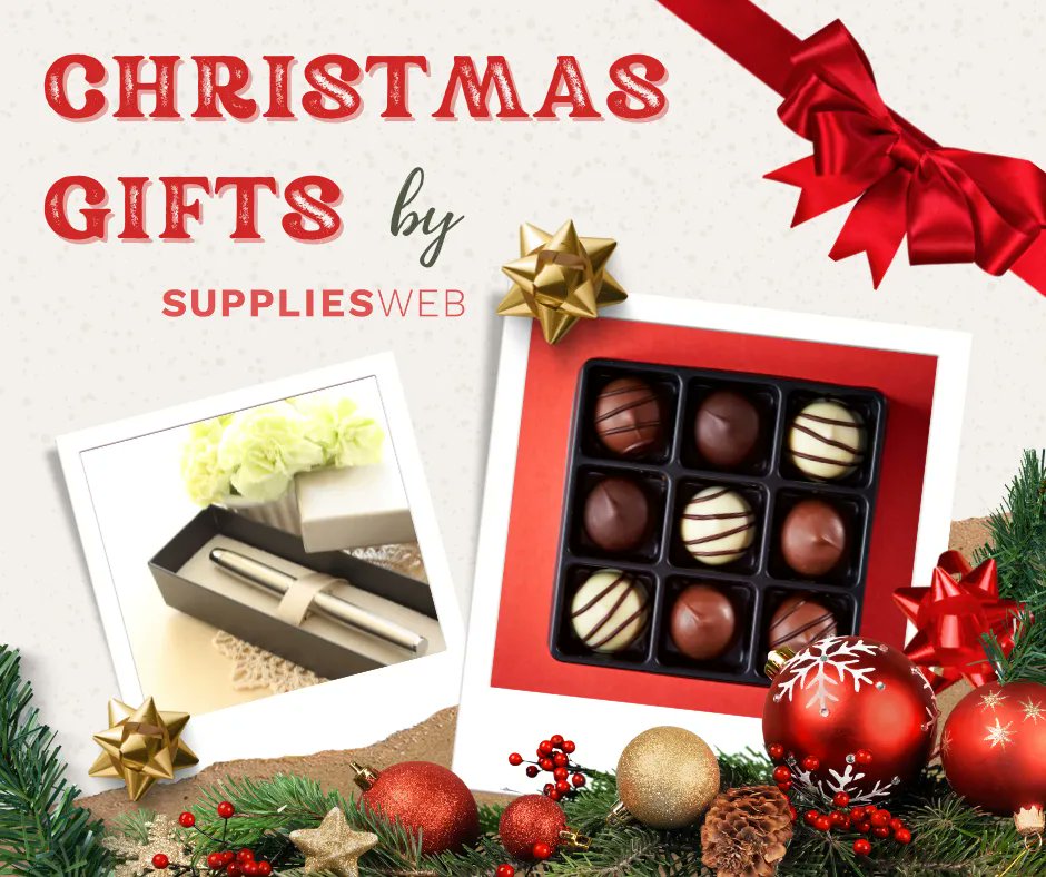 Get organised and get your Christmas gifts with your trusted Christmas suppliers SuppliesWeb...✨ 

Check out our Christmas range here - buff.ly/3gN0gmU 

#ChristmasTrees #ChristmasGifts #ChristmasSupplier #ITSupplies #TechSupplies #Packaging #SustainablePackaging