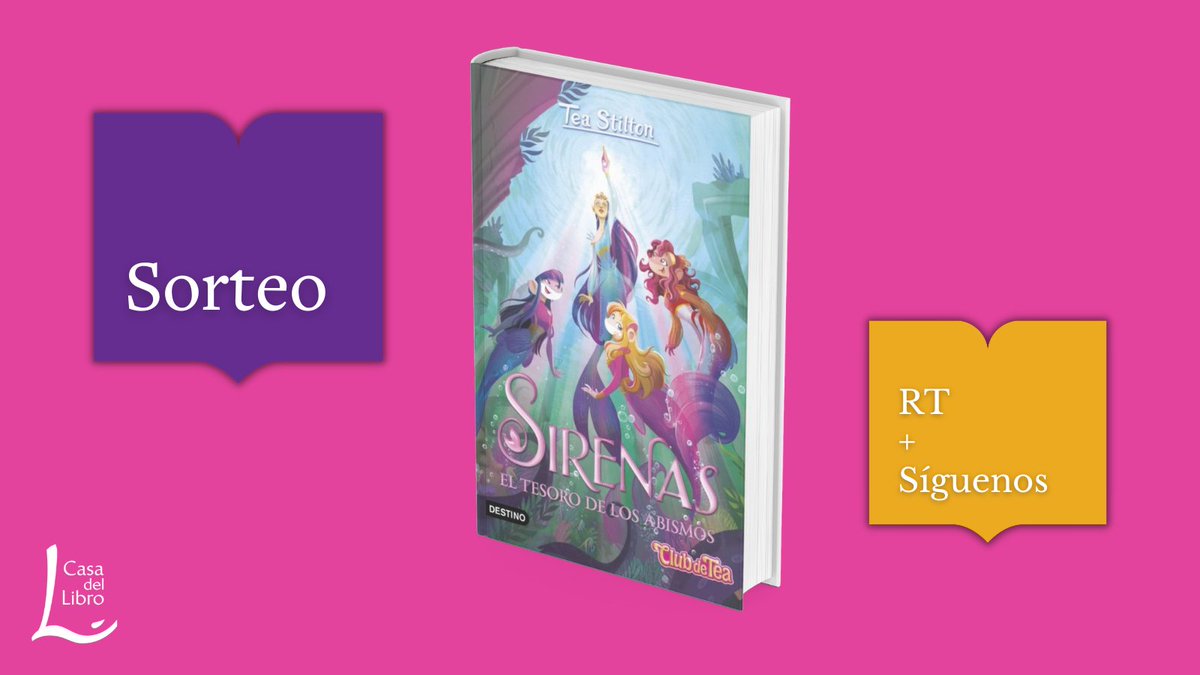 📚SORTEO📚
Sorteamos cinco libros de 𝘚𝘪𝘳𝘦𝘯𝘢𝘴. 𝘌𝘭 𝘵𝘦𝘴𝘰𝘳𝘰 𝘥𝘦 𝘭𝘰𝘴 𝘢𝘣𝘪𝘴𝘮𝘰𝘴 (bit.ly/3NUy26t), una nueva aventura de #TeaStilton. ¡Participa!
1️⃣ Síguenos
2️⃣ RT
BBLL: bit.ly/3E2qvxM
<a href="/Planetadelibros/">PlanetadeLibros</a>